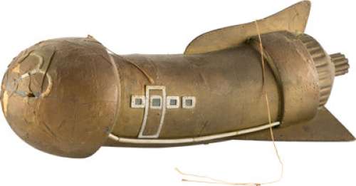 Greg Jein-Built "Dr. Flexi Jerkoff‘s" Phallic Rocket Ship Filming Miniature from Flesh Gordon <...