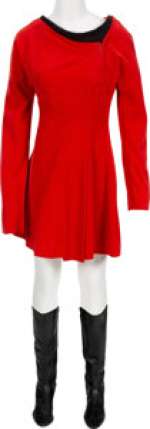 Celeste Yarnall "Yeoman Martha Landon" Starfleet Red Duty Uniform with Boots from the episode "The Apple" from ... | Heritage