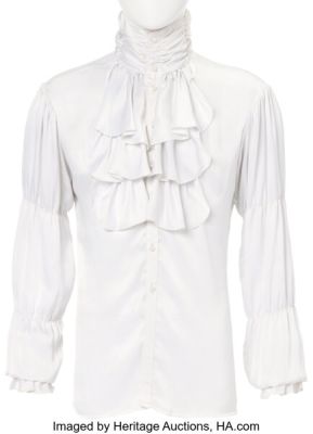 Purple Rain (Warner Bros., 1984), Prince "The Kid" Iconic Ruffled Long-Sleeved Pearl Button Shirt. | Heritage