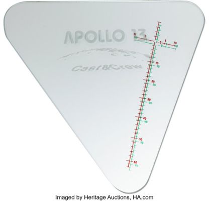 Apollo 13 (Universal, 1995), Lunar Module Glass Crew Gift to Director Ron Howard for Apollo 13. | Heritage