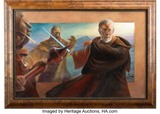 Star Wars "Silent Guardian" Original Oil Painting by Lee Kohse (Lucasfilm, 2018). | Heritage