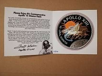 Fred Haise Apollo 13 Astronaut Handsigned Limited Edition Apollo 13 Patch Presentation | Fred Haise Apollo 13 Astronaut handsigned limited edition Apollo 13 patch presentation | Catawiki