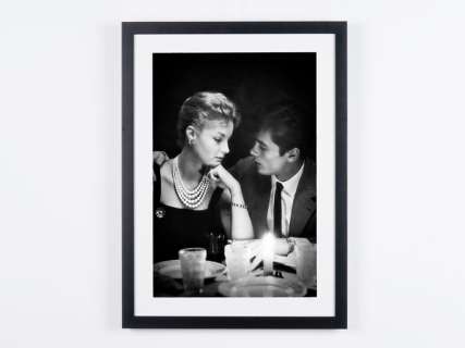 Romy Schneider & Alain Delon - Paris 1958 | Romy Schneider & Alain Delon - Paris 1958 - Fine Art Photography - Luxury Wooden Framed 70X50 cm - Limited Edition 02 nof 30 - Serial ID 30742 - Original Certificate (COA), Hologram Logo Editor and QR Code | Catawiki