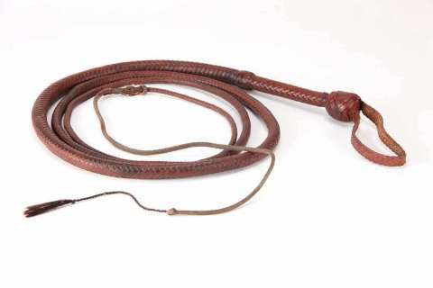 Harrison Ford signature hero “Indiana Jones” bullwhip from Indiana Jones and the Last Crusade | Profiles in History