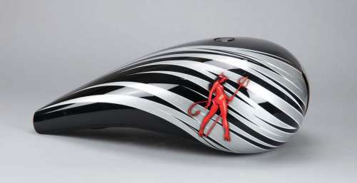 Lot 1084 - Megan Fox motorcycle gas tank from Transformers: Revenge of the Fallen