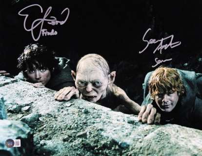 The Lord of The Rings - Elijah Wood & Sean Austin - Signed 28x35 cm Photo with Beckett COA | Catawiki