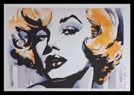 Marilyn Monroe - watercolor edition by Emma Wildfang - Large size | Catawiki