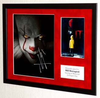 It - Bill Skarsgård (Pennywise) Premium Framed, signed, Certificate of Authenticity