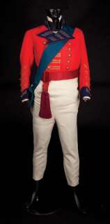 Lot 347 - Peter Ustinov coat, pants,sash, & ribbon Beau Brummell