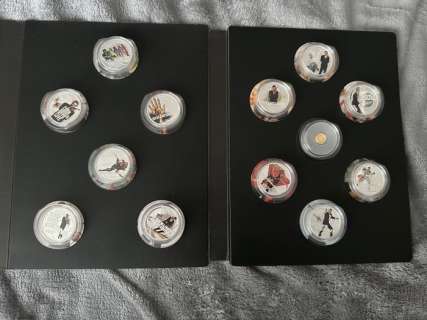 James Bond - Perth Mint Official Complete 26 Coin Collection, with 1 Golden Coin | Catawiki