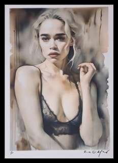 Emilia Clarke - watercolor edition by Emma Wildfang - Large size | Catawiki
