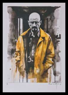 Breaking Bad - Walter White "Heisenberg" - watercolor edition by Emma Wildfang - Large size | Catawiki