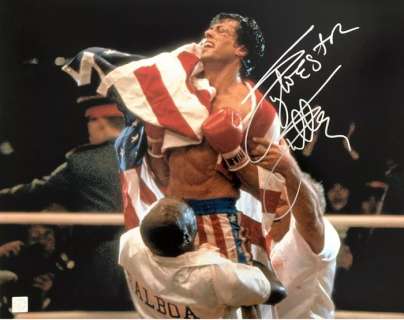 Rocky - Sylvester Stallone (Rocky Balboa) Signed 16x20 inch Photo - With COA Authentic Signings | Catawiki