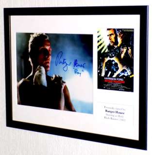 Blade Runner - Rutger Hauer † (Roy Batty) Framed, signed + Certificate of Authenticity | Catawiki