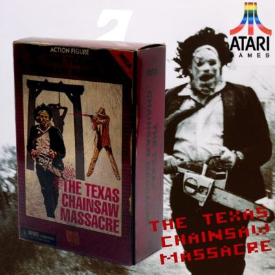 NECA - The Texas Chainsaw Massacre "Leatherface" Green ATARI Version - OUT OF STOCK, in Sealed Box - REEL TOYS | Catawiki