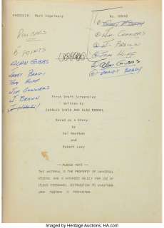 Legendary stunt man Alan Gibbs‘ annotated script from Smokey and the Bandit (working title "Bandit") with his Stunts Unlimite...