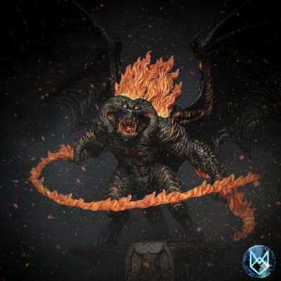 MO studio - Figurine - Balrog - Resin, Paint | Catawiki