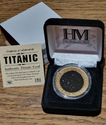 Titanic - Original Coal from the RMS TITANIC - With Certificate of Authenticity | Catawiki