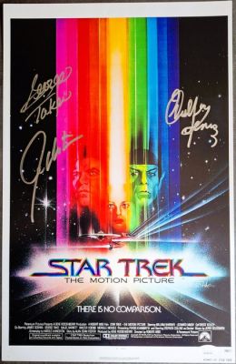 Star Trek The Motion Picture signed by Shatner, Koenig, Takei | Catawiki