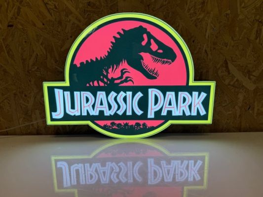Jurassic Park - Lighted sign - Aluminium | Catawiki