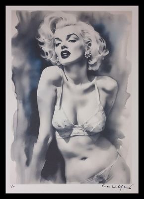 Marilyn Monroe - watercolor edition by Emma Wildfang - Large size | Catawiki