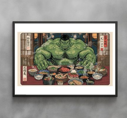 Hulk - The Warrior’s Table - Hulk Marvel - Pop Art - Signed and numeroted 10/10 - Sato Hageshi | Catawiki