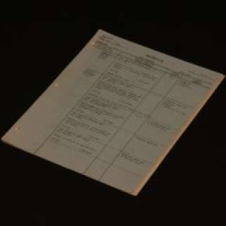 Westworld - Production used shooting schedule