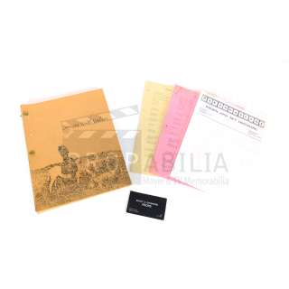 Dances with Wolves | DANCES WITH WOLVES Property Masters Annotated Script and Production Papers (0104-M311) | Propabilia