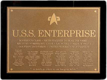 Star Trek: Nemesis Enterprise-E Wall Plaque | Propworx