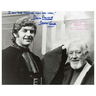 STAR WARS: EPISODE IV - A NEW HOPE (1977) - Lot 1300 - David Prowse and Alec Guinness-Autographed Still
