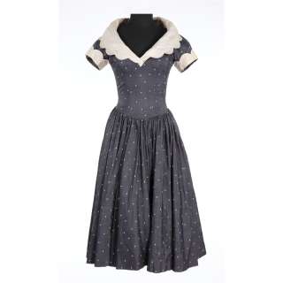 Ann Miller “Lois Lane ‘Bianca’” charcoal grey dress designed by Walter Plunkett from Kiss Me Kate | Profiles in History