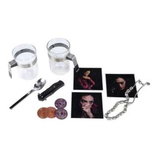 The Expanse - Lot 28 - Josephus Miller‘s (Thomas Jane) Pocket Knife, Coins and Coffee Set with Julie Mao‘s (Florence Faivre) Necklace and Photo