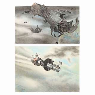 JAMES BOND: GOLDENEYE (1995) - Lot 1273 - Hand-drawn Syd Cain Satellite Concept Sketches