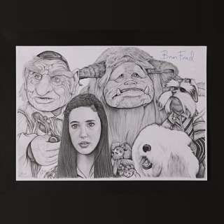 Labyrinth (1986) | 232. Brian Froud Autographed Original Pencil Drawing by David Steele, 2021 | Propstore