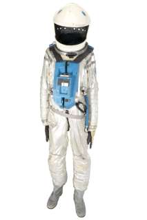 Lot 897 - 2001: A SPACE ODYSSEY SPACESUIT WITH ICONIC MULTI-SCENE/COLOR HELMET AND MGM SHIPPING CRATE