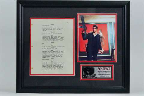 Scarface (1983) Framed Original Script Page 76/158 | GWS Auctions