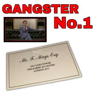 Gangster No.1 (2000) Freddie Mays (David Thewlis) Business Card (0682)