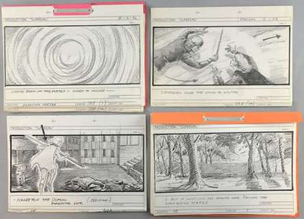 Supergirl (1983) - Two Storyboard booklets, one for Quantum Vortex sequence (2313), dated 4.1.83… | Ewbank’s