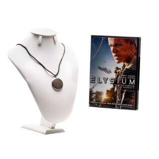 Elysium (2013) Max Matt Damon Production Used Earth Pendant Necklace & Production DVD | VIP Fan Auctions