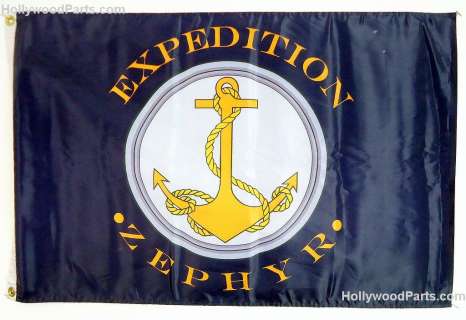 Into the Blue Vinyl Zephyr Expedition Flag 36" x 24" | Hollywood Parts