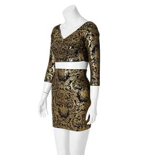MARRIED WITH CHILDREN - Kelly Bundy (Christina Applegate) Two-Piece Black and Gold Brocade Outfit