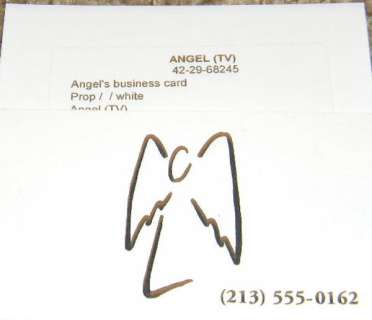 David Boreanaz Prop Business Card from the Series Angel | Piece of the Past
