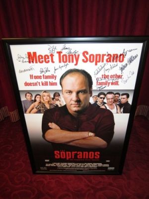 Incredible Rare James Gandolfini - The Sopranos Cast Autographed Poster JSA LOA | eBay US