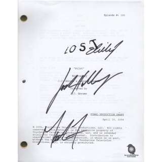 LOST - Lot 96 - Copy of LOST Pilot Script Signed by Matthew Fox, Evangeline Lilly and Josh Holloway