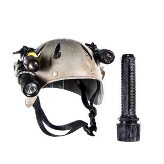 Lot #45 – Thirteen Lives John Volanthen Colin Farrell Screen Used Diving Helmet W/ Flashlights