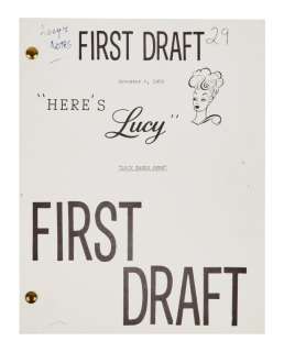 Lucille Ball | "Here’s Lucy" Annotated Script | Julien’s