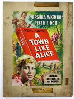 A Town Like Alice (1956) - Original hand painted poster artwork, starring Virginia McKenna, on… | Ewbank’s