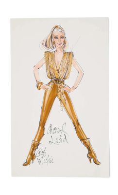 Cheryl Ladd | 1982 “Scenes from a Special” Bob Mackie Costume Illustration | Julien’s