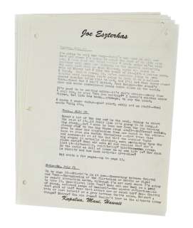 Joe Eszterhas | "Showgirls" Original Hand-Typed Journal | Julien’s