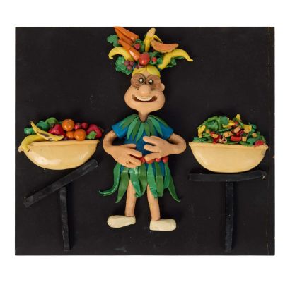 Paul Reubens | Lot 70 - “Penny” - Original Claymation “Salad” Scene from “Pee-wee’s Playhouse” | Julien’s
